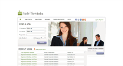 Desktop Screenshot of nutritionjobs.com